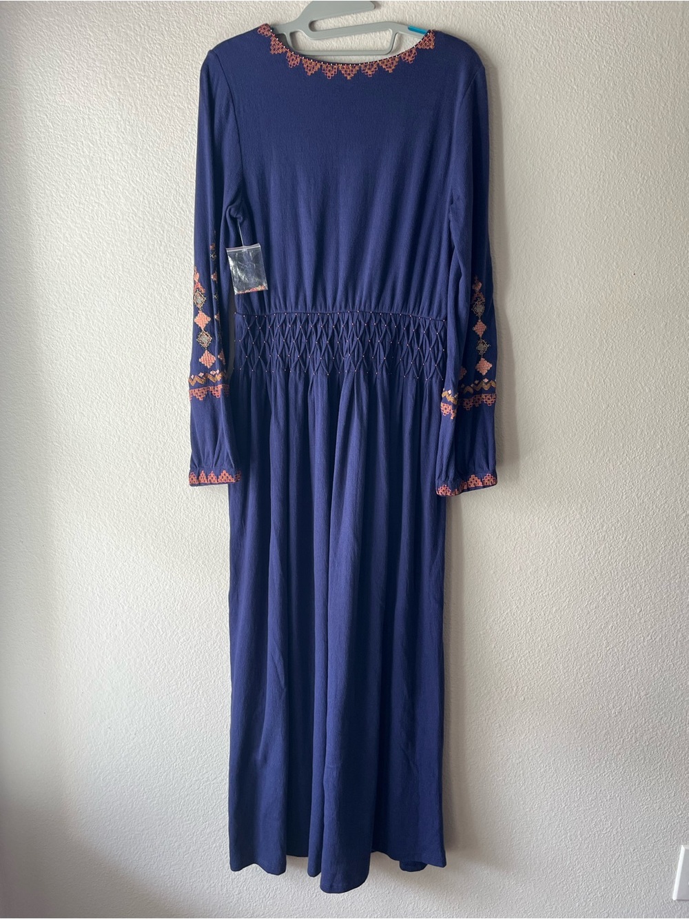 NWOT Soft Surroundings Socorro Purple Embroidered Maxi Dress  Size XS - Picture 3 of 13